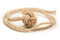 Monkey fist Ã¢â¬â knot of hemp rope 1 Royalty Free Stock Photo